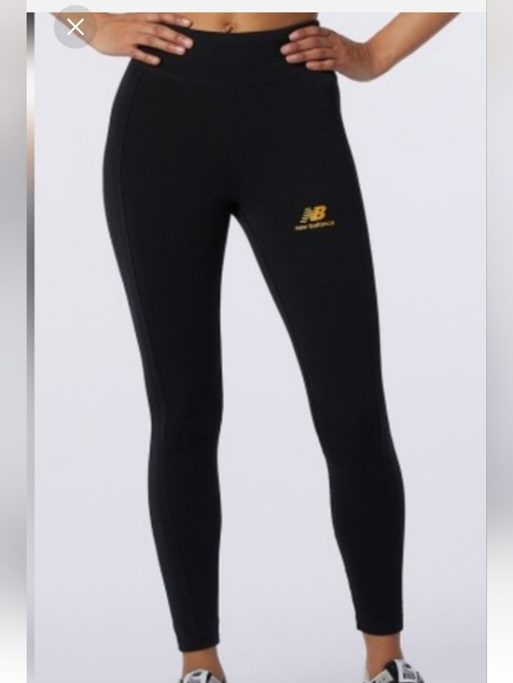 New Balance Ladies M Black Leggings - Picture 2 of 2